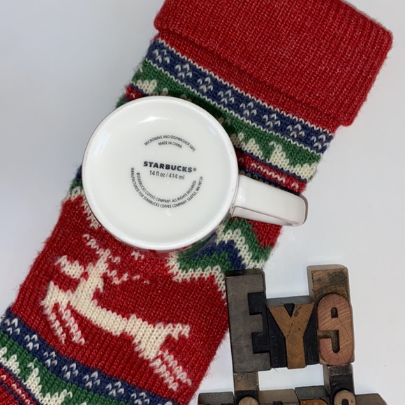 🆕🌲☕️🧜‍♀️STARBUCKS 14 oz. Holiday Ceramic Coffee Mug - Picture 2 of 8